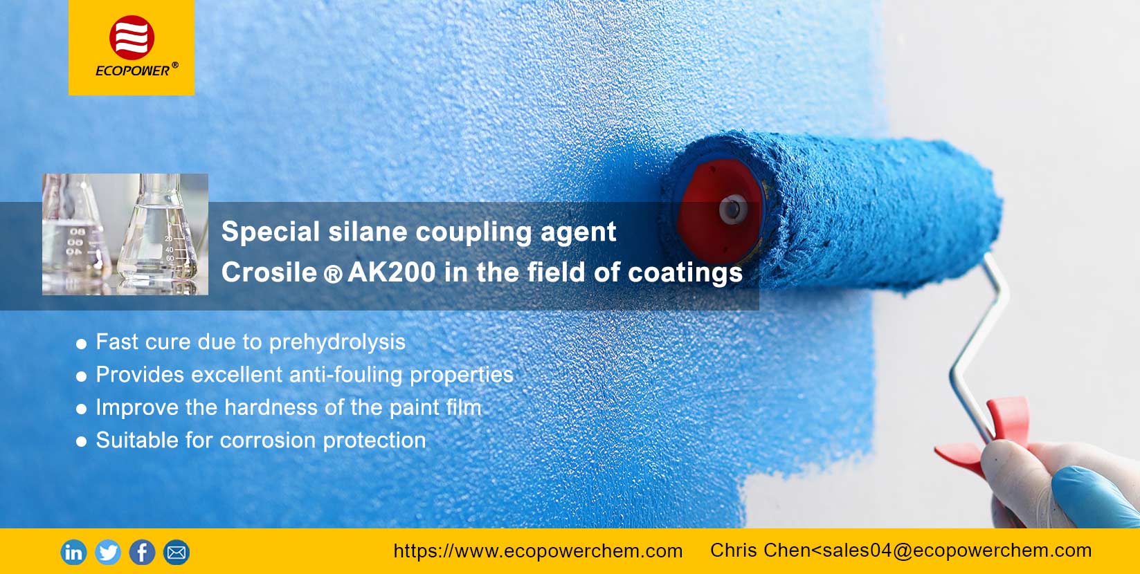 Crosile®AK200 in Different Coating Application - ECOPOWER