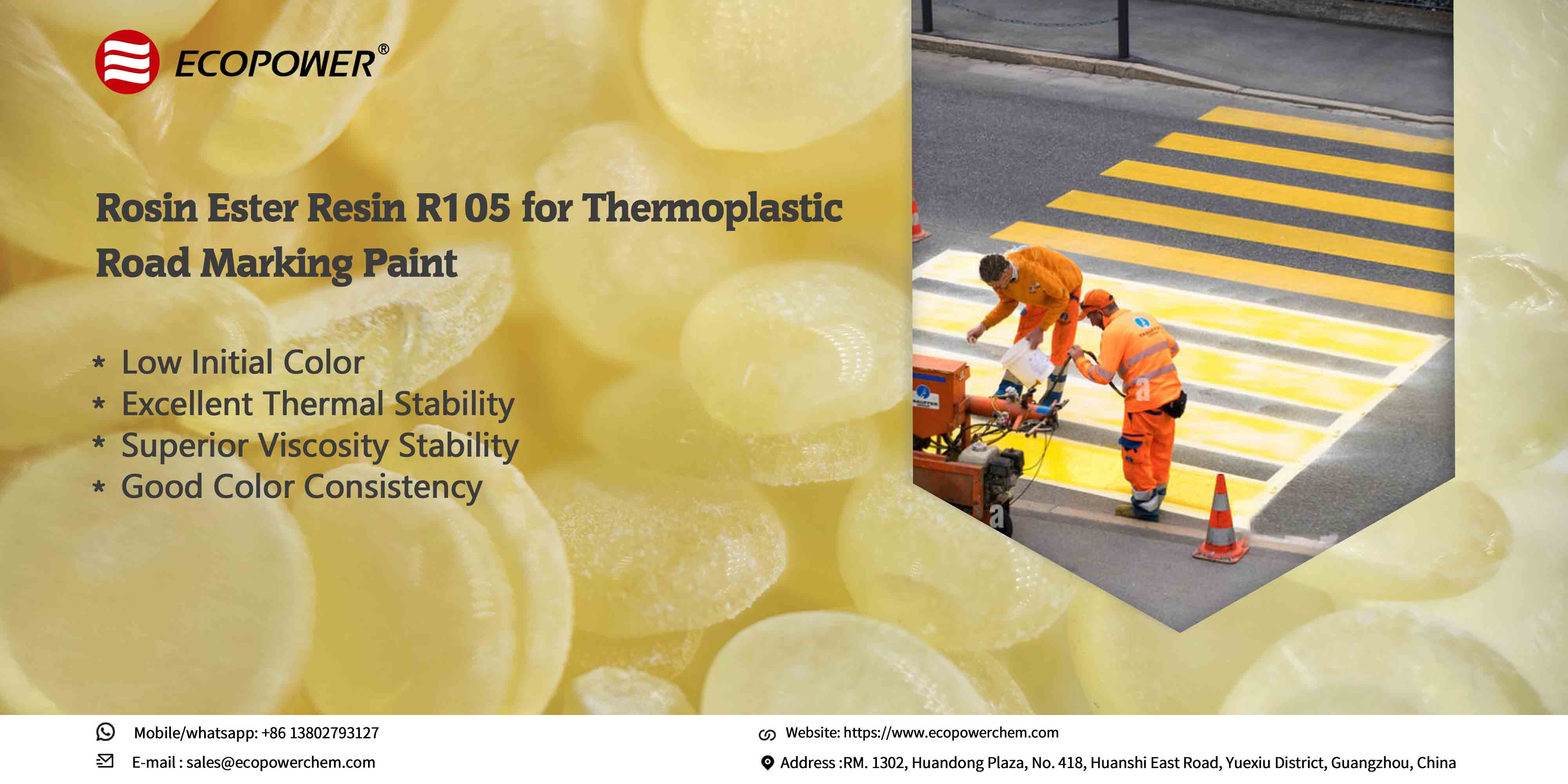  R105 Rosin Resin: Road Marking Paint