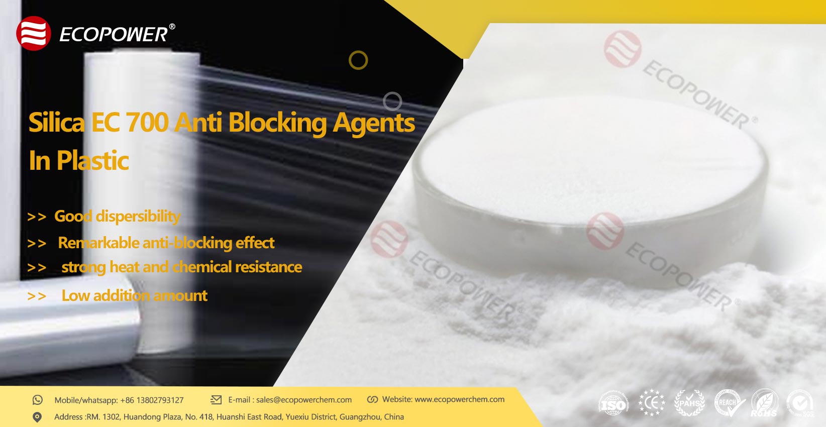 Silica EC 700 Anti Blocking Agents In Plastic film